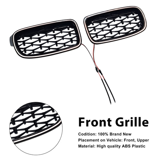 Diamond Front Kidney Grille Grill Fit BMW 3 Series F30 F31 F35 2012-2019