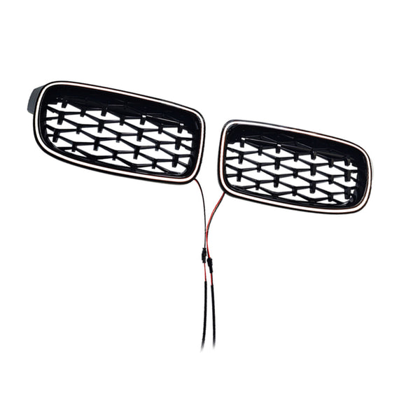 Diamond Front Kidney Grille Grill Fit BMW 3 Series F30 F31 F35 2012-2019
