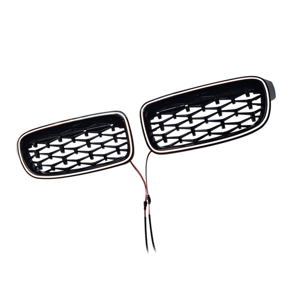 Diamond Front Kidney Grille Grill Fit BMW 3 Series F30 F31 F35 2012-2019