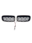 Diamond Front Kidney Grille Grill Fit BMW 3 Series F30 F31 F35 2012-2019-14