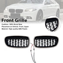 Kiiltävä musta munuaispuskurin säleikkö sopii BMW 5-sarjan F10 F11 2010-2016-1