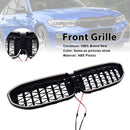 Grille de calandre en diamant 51138072085 pour BMW série 3 G20 2019 – 2022, noire-2