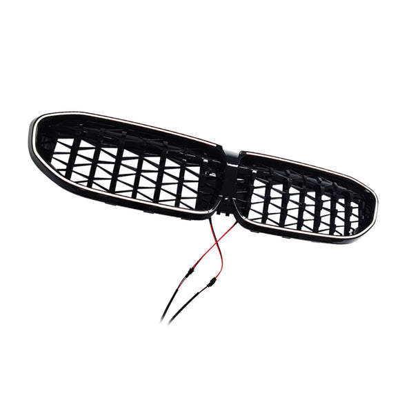 Grille de calandre en diamant 51138072085 pour BMW série 3 G20 2019 – 2022, noire