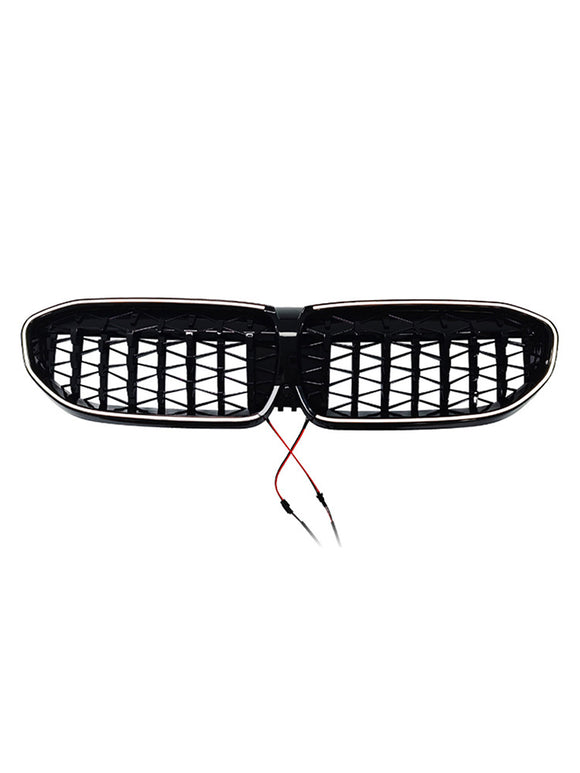 Grille de calandre en diamant 51138072085 pour BMW série 3 G20 2019 – 2022, noire