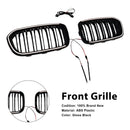 Doppellinien-Frontnierengrill, passend für BMW 1er F20 F21 2015–2017, Schwarz-5
