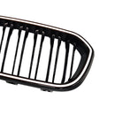Doppellinien-Frontnierengrill, passend für BMW 1er F20 F21 2015–2017, Schwarz-9