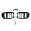 Doppellinien-Frontnierengrill, passend für BMW 1er F20 F21 2015–2017, Schwarz-16