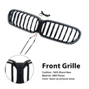 Gloss Black Front Kidney Grill Grille Fit BMW 5 Series G30 G38 2021-2024-5