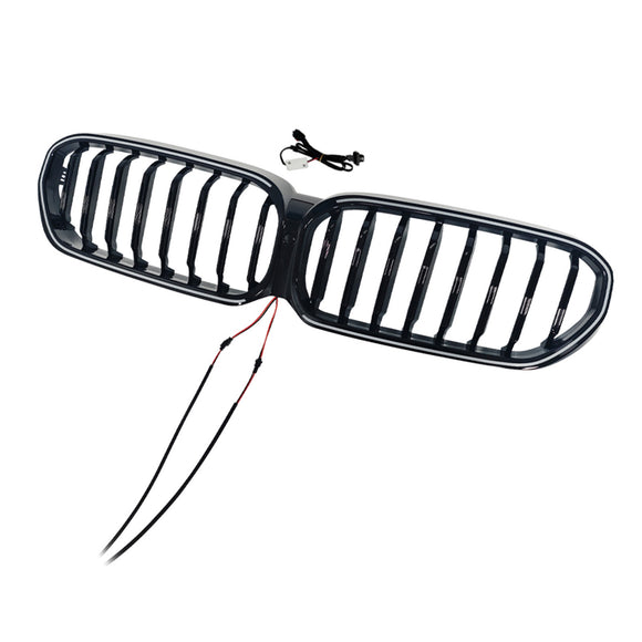 Gloss Black Front Kidney Grill Grille Fit BMW 5 Series G30 G38 2021-2024