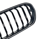 Gloss Black Front Kidney Grill Grille Fit BMW 5 Series G30 G38 2021-2024-9