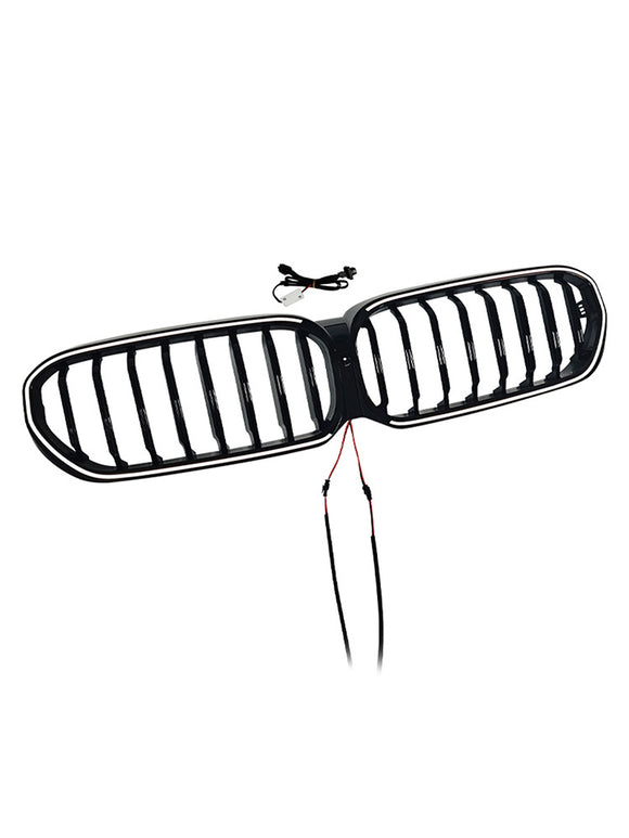 Gloss Black Front Kidney Grill Grille Fit BMW 5 Series G30 G38 2021-2024