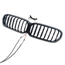 Gloss Black Front Kidney Grill Grille Fit BMW 5 Series G30 G38 2021-2024-14