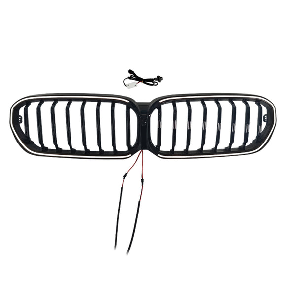 Gloss Black Front Kidney Grill Grille Fit BMW 5 Series G30 G38 2021-2024