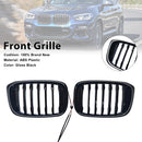 Gloss Black Front Kidney Grill Grille Fit BMW X4 G02 X3 G01 G08 2018-2021-1