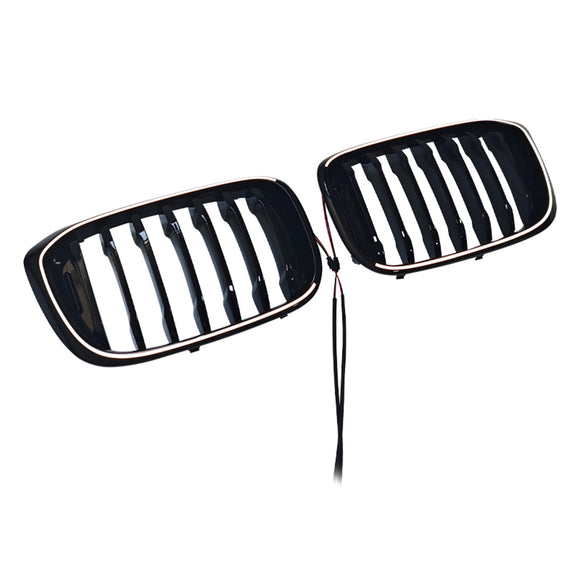 Gloss Black Front Kidney Grill Grille Fit BMW X4 G02 X3 G01 G08 2018-2021