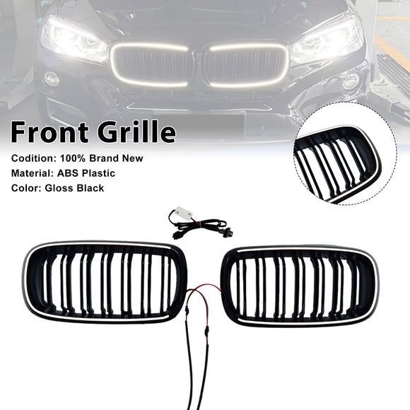 Kratka nerkowa przedniego zderzaka z podwójną listwą pasuje do BMW X5/X6 F15/F16 2013-2018