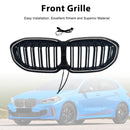 Double Slat Kidney Grill Grill Fit BMW 1 Series F40 2019-2024 kiiltävä musta-4