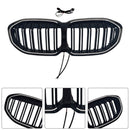 Double Slat Kidney Grill Grill Fit BMW 1 Series F40 2019-2024 kiiltävä musta-6
