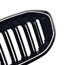 Double Slat Kidney Grill Grill Fit BMW 1 Series F40 2019-2024 kiiltävä musta-11
