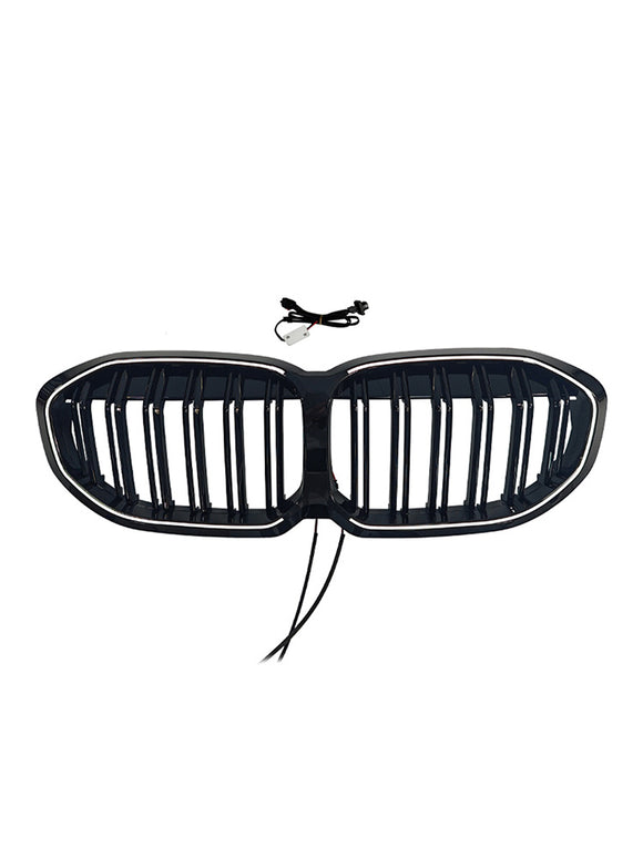 Double Slat Kidney Grill Grill Fit BMW 1 Series F40 2019-2024 kiiltävä musta