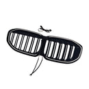 Double Slat Kidney Grill Grill Fit BMW 1 Series F40 2019-2024 kiiltävä musta-16