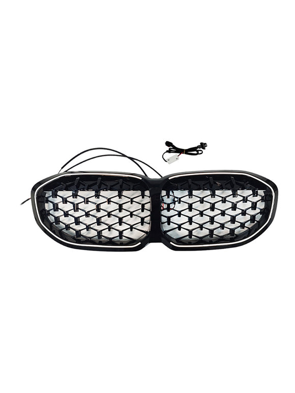 Calandre avant en diamant pour BMW série 1 F40 2019 – 2024, noir brillant