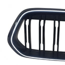 Rejilla negra para parachoques delantero, compatible con BMW X2 Series F39 2018-2023, doble listón-9
