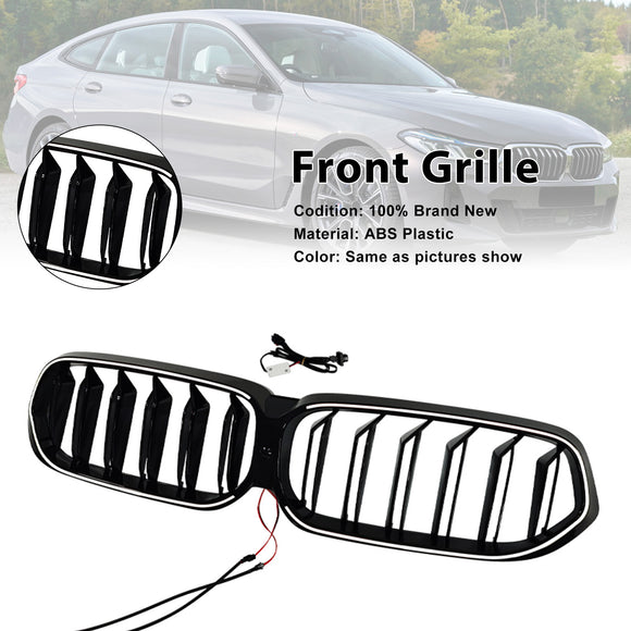 Doppelter Lamellen-Frontnierengrill in Schwarz, passend für BMW 6er G32 2020–2025