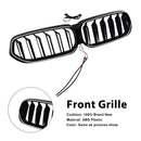 Doppelter Lamellen-Frontnierengrill in Schwarz, passend für BMW 6er G32 2020–2025-5