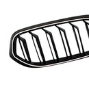 Doppelter Lamellen-Frontnierengrill in Schwarz, passend für BMW 6er G32 2020–2025-9