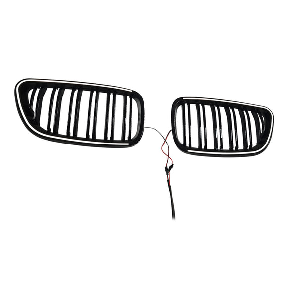 Etumunuaisritilän säleikkö Fit BMW 2 Series F22 F23 F24 2014-2018 Kiiltävä musta