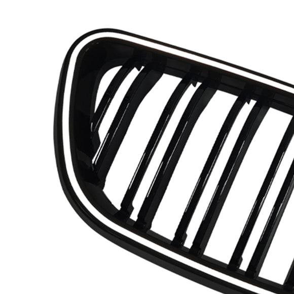 Etumunuaisritilän säleikkö Fit BMW 2 Series F22 F23 F24 2014-2018 Kiiltävä musta