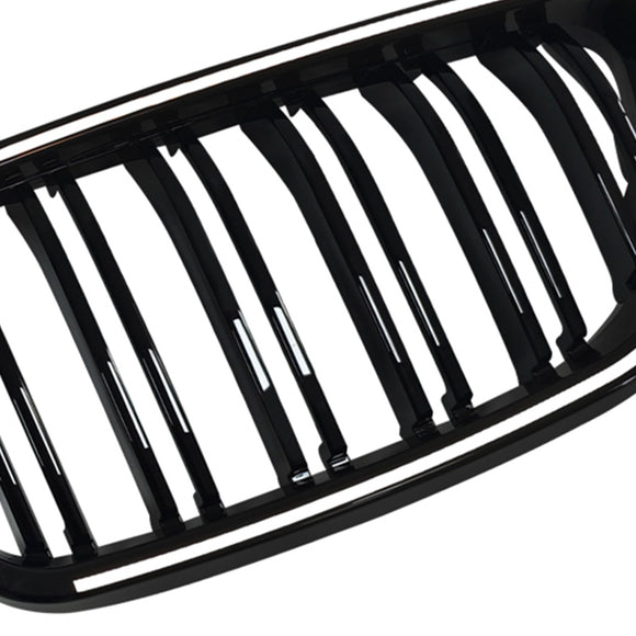 Etumunuaisritilän säleikkö Fit BMW 2 Series F22 F23 F24 2014-2018 Kiiltävä musta