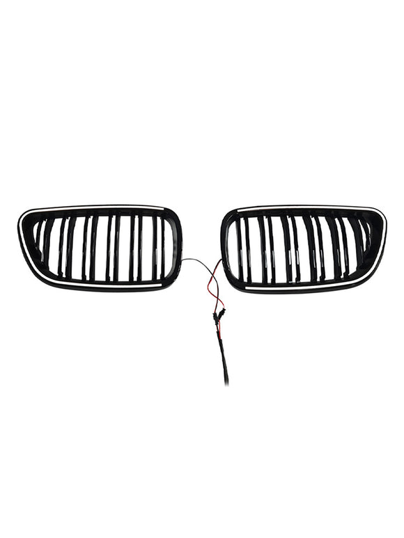 Etumunuaisritilän säleikkö Fit BMW 2 Series F22 F23 F24 2014-2018 Kiiltävä musta