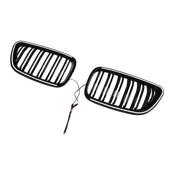 Etumunuaisritilän säleikkö Fit BMW 2 Series F22 F23 F24 2014-2018 Kiiltävä musta