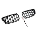 Etumunuaisritilän säleikkö Fit BMW 2 Series F22 F23 F24 2014-2018 Kiiltävä musta-16