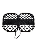 Black Front Bumper Grille Grill Fit BMW 4 Series G22 G23 G82 2020-2025 W/O ACC-13