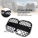 Parrilla de parachoques delantero negra compatible con BMW Serie 4 G22 G23 G82 2020-2025 con ACC-3