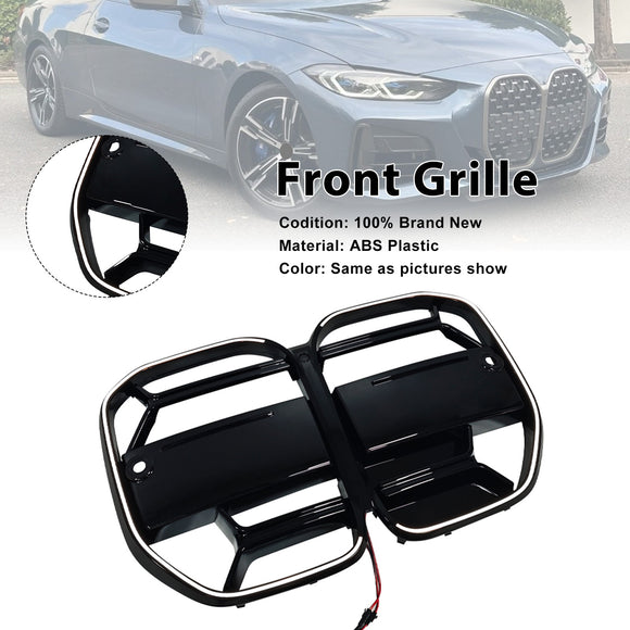 CS-tyylinen etupuskurin säleikkö sopii BMW 4-sarjan G22 G23 G82 2020-25 W/O ACC