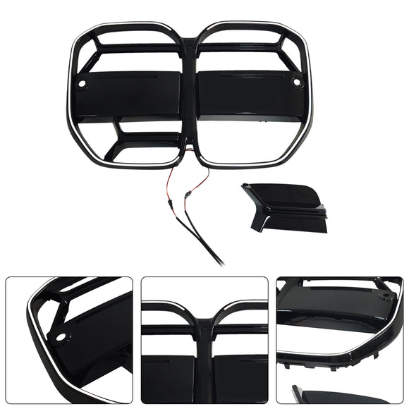 CS-tyylinen etupuskurin säleikkö Säleikkö sopii BMW 4-sarjan G22 G23 G82 2020-25 W/ ACC