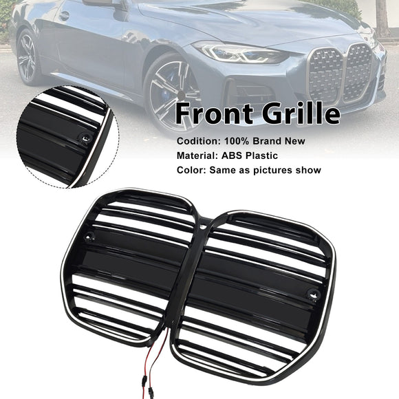 Grille de calandre de pare-chocs avant de style M4 pour BMW série 4 G22 G23 G82 2020-25 sans ACC