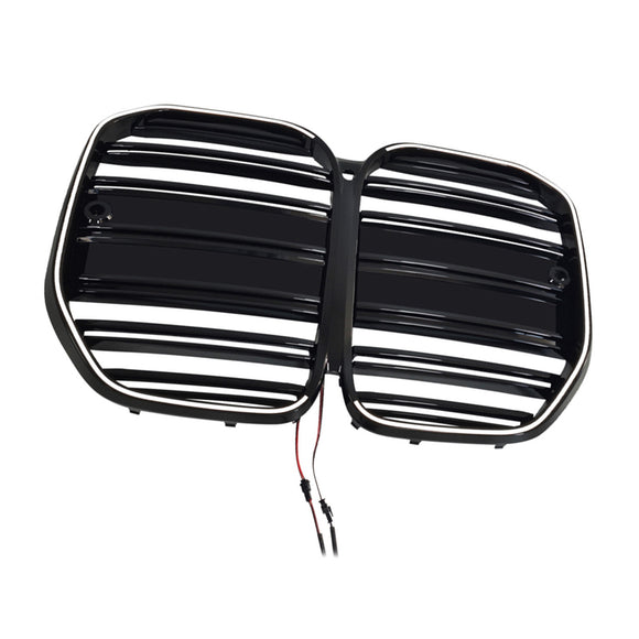 Grille de calandre de pare-chocs avant de style M4 pour BMW série 4 G22 G23 G82 2020-25 sans ACC