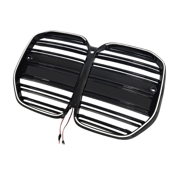 Grille de calandre de pare-chocs avant de style M4 pour BMW série 4 G22 G23 G82 2020-25 sans ACC