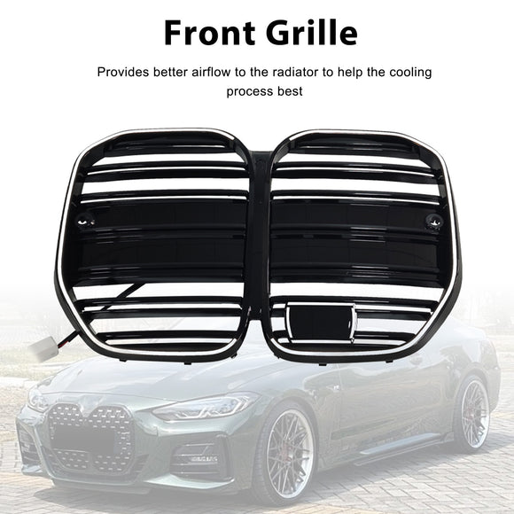 Grill przedniego zderzaka w stylu M4 Pasuje do BMW serii 4 G22 G23 G82 2020-25 W/ ACC