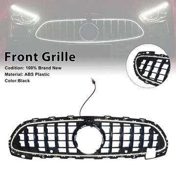 GTR-Style Front Bumper Grille Grill Fit Mercedes Benz W206 2022-2026 W/Camera
