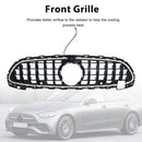 Parrilla delantera estilo GTR para Mercedes Benz W206 2022-2026 Con cámara-4