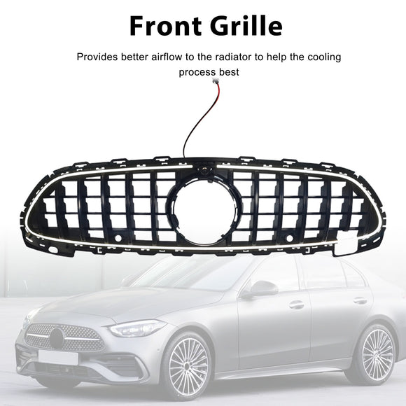 Parrilla delantera estilo GTR para Mercedes Benz W206 2022-2026 Con cámara