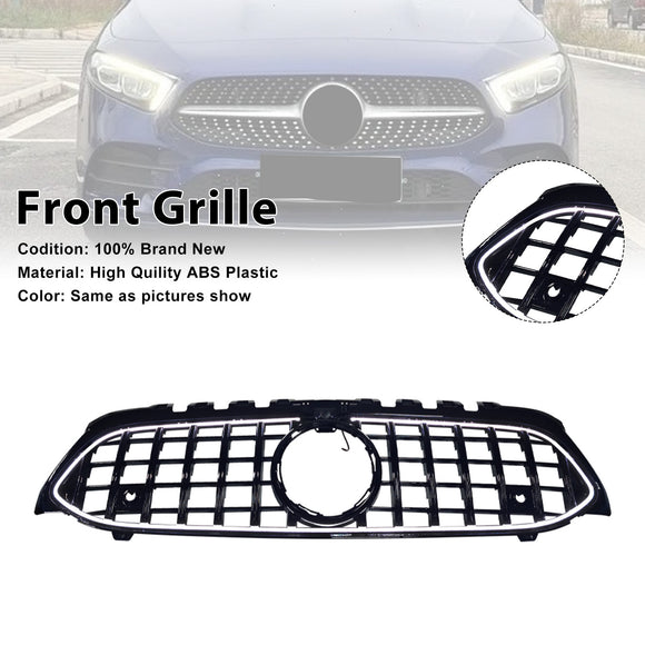GT-stijl grille voor de voorbumper, geschikt voor Mercedes-Benz A-klasse. W177 2019-2023