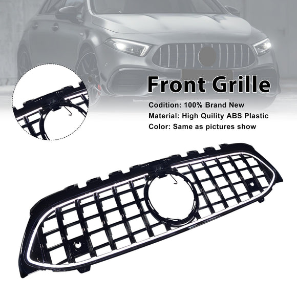 GT-stijl grille voor de voorbumper, geschikt voor Mercedes-Benz A-klasse. W177 2019-2023