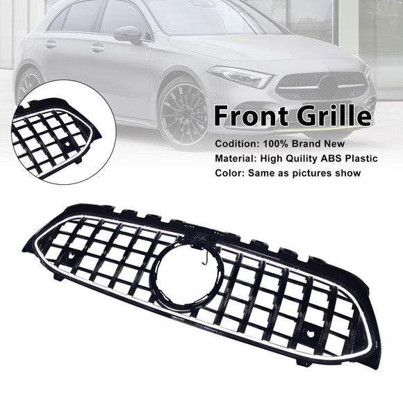 GT-stijl grille voor de voorbumper, geschikt voor Mercedes-Benz A-klasse. W177 2019-2023